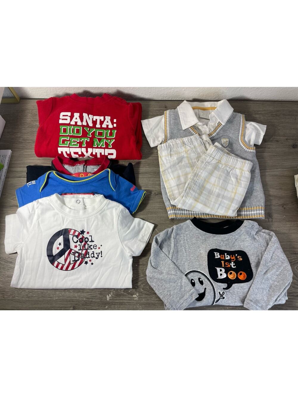 Baby Boy Clothes Bundle Lot 12 Pcs Outfits Holiday Christmas Halloween